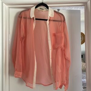 Garage Sheer Button Up